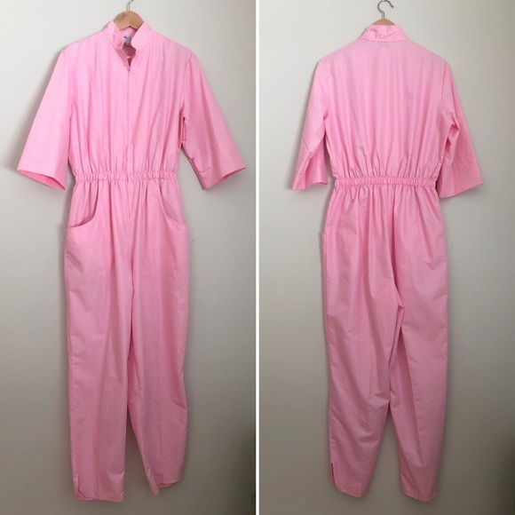 pink mechanic jumpsuit